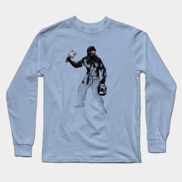 Ninja Camouflage Long Sleeve T-Shirt by raxarts